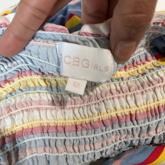 bcbgirls Dress Size:12 Colorful Striped Halter Dress - Picture 9 of 11